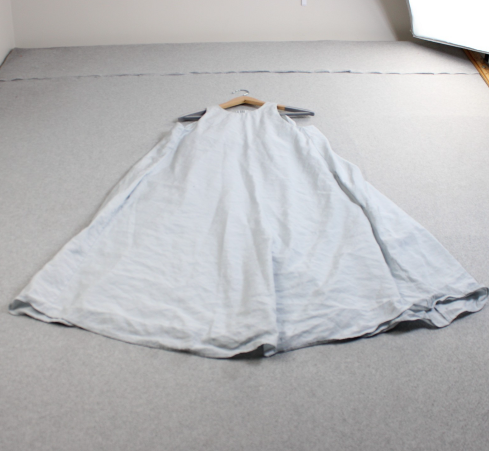 COS Dress Women 32 EU Small Gray Sleeveless Minimalist Workwear Capsule Classic